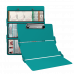 WhiteCoat Clipboard® Trifold - Teal Respiratory Therapy Edition